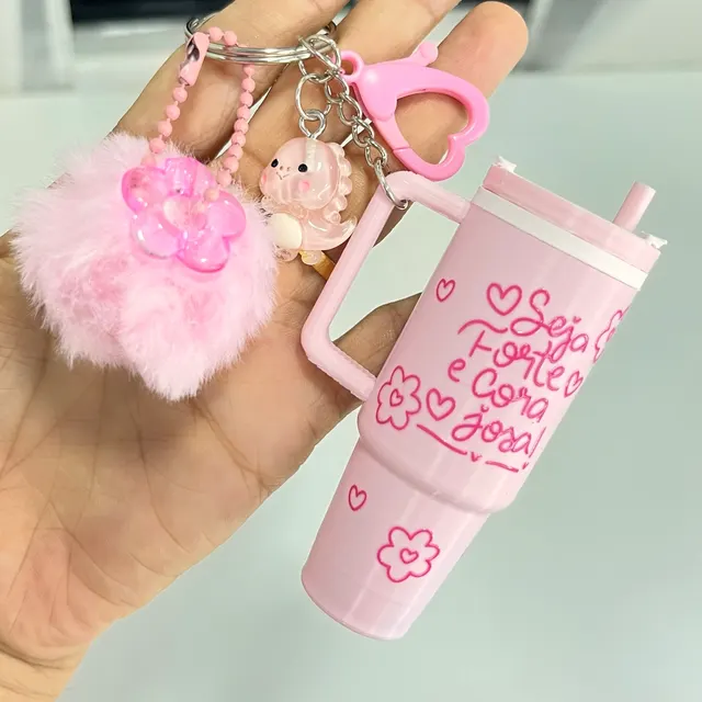 🌸Chaveiro Copo Rosa Bebê 