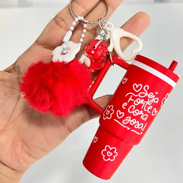 ❤️Chaveiro Copo Vermelho