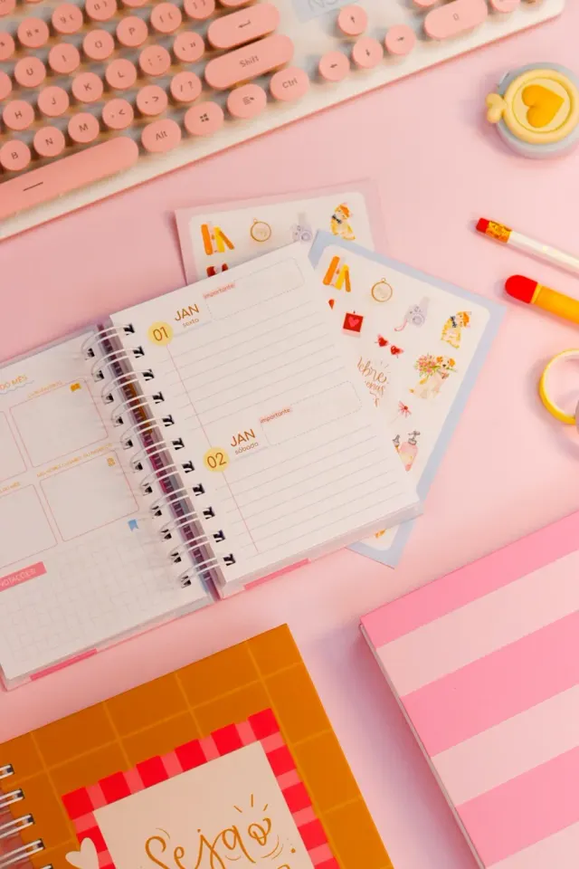 Agenda A6 vertical ( dois dias por página)