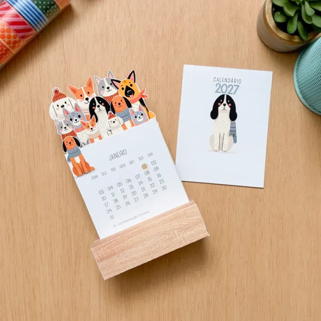 Calendário de mesa 2027