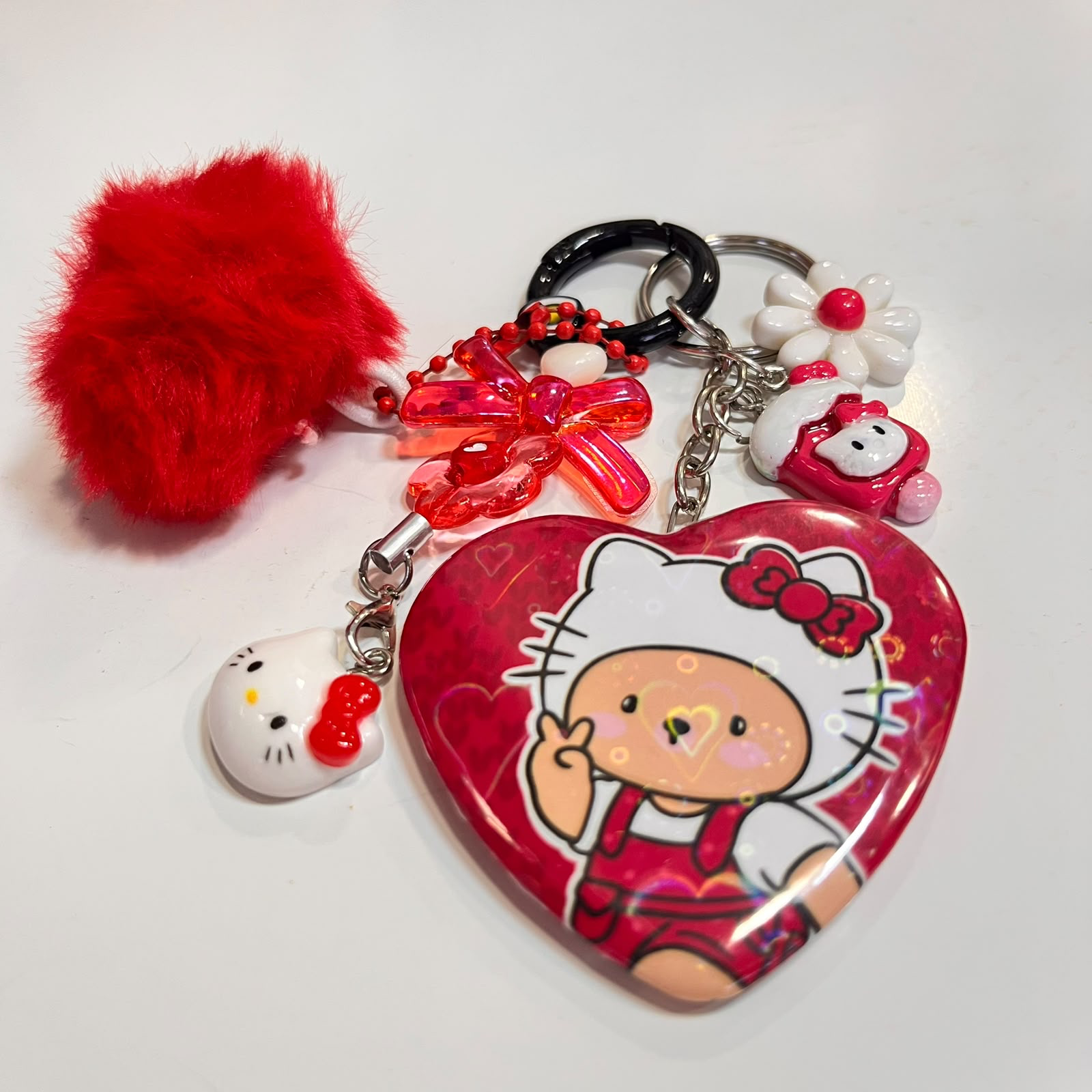 ❤️ Chaveiro Espelho Urso 🐻 Hello Kitty 