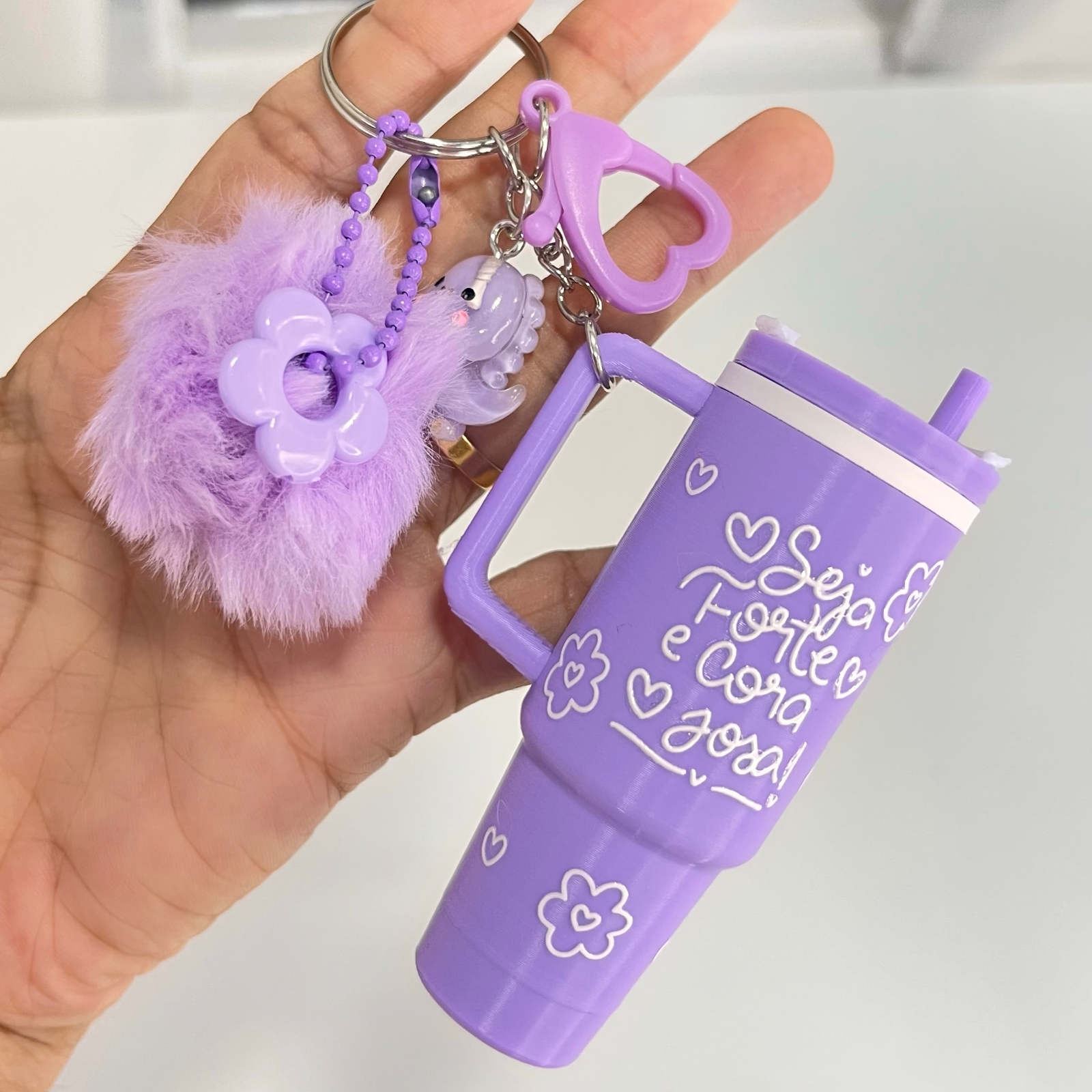 💜Chaveiro Copo Lilás  