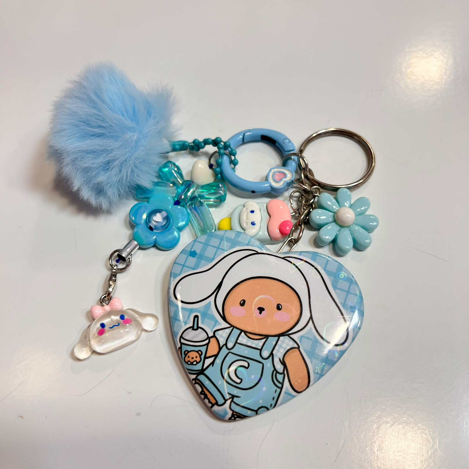🩵 Chaveiro Espelho Urso 🐻 Cinnamoroll