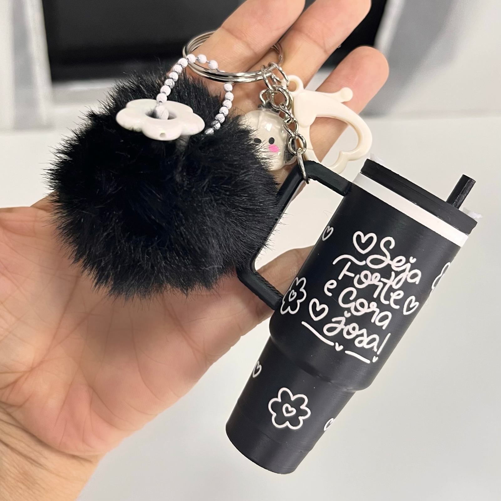 🖤Chaveiro Copo Preto