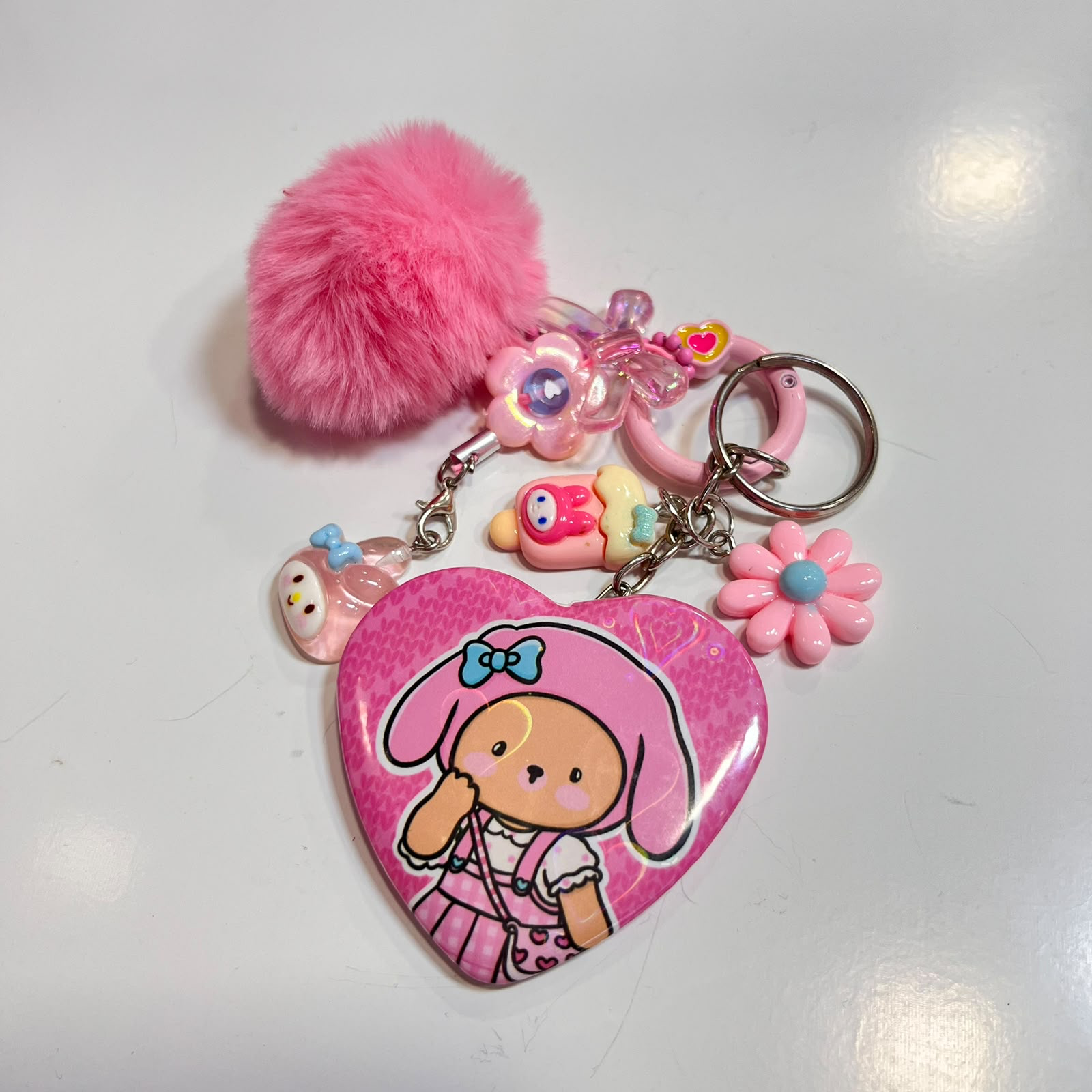 🩷 Chaveiro Espelho Urso 🐻 My Melory