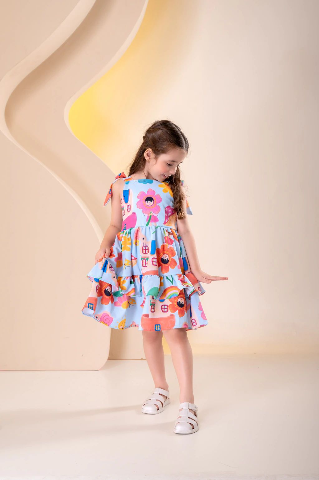 Vestido Lúdico Casinha no Jardim
