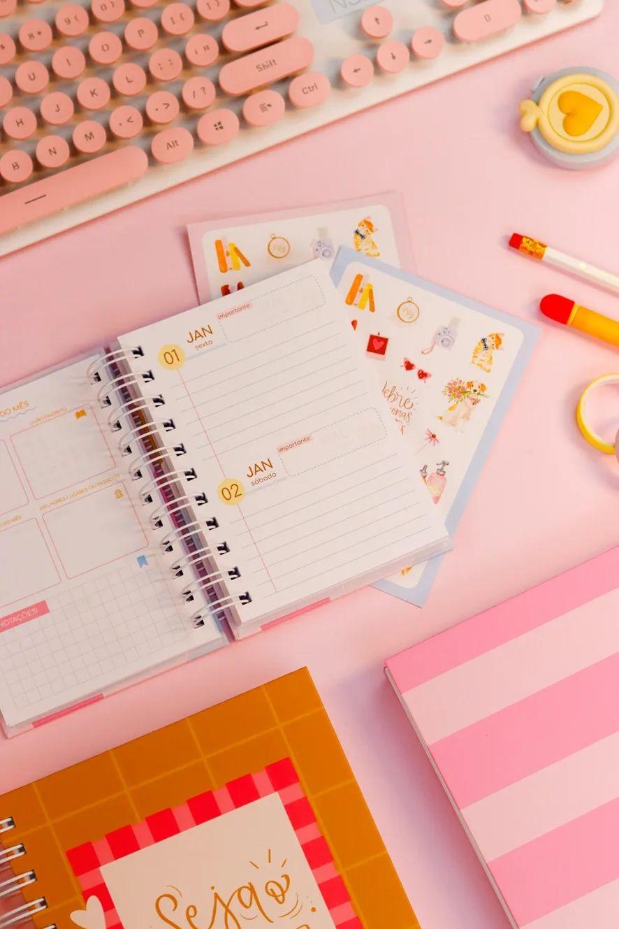 Agenda A6 vertical ( dois dias por página)